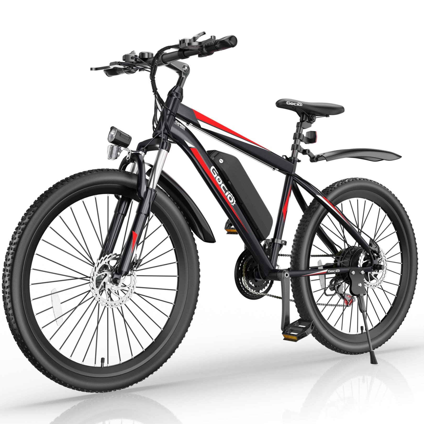 Gocio 500w Electric Bike 26 inch Electric Bicycle for Adults with Cruise Control System Ebike, Mountain Bike with Removable 375Wh Lithium-Ion Battery