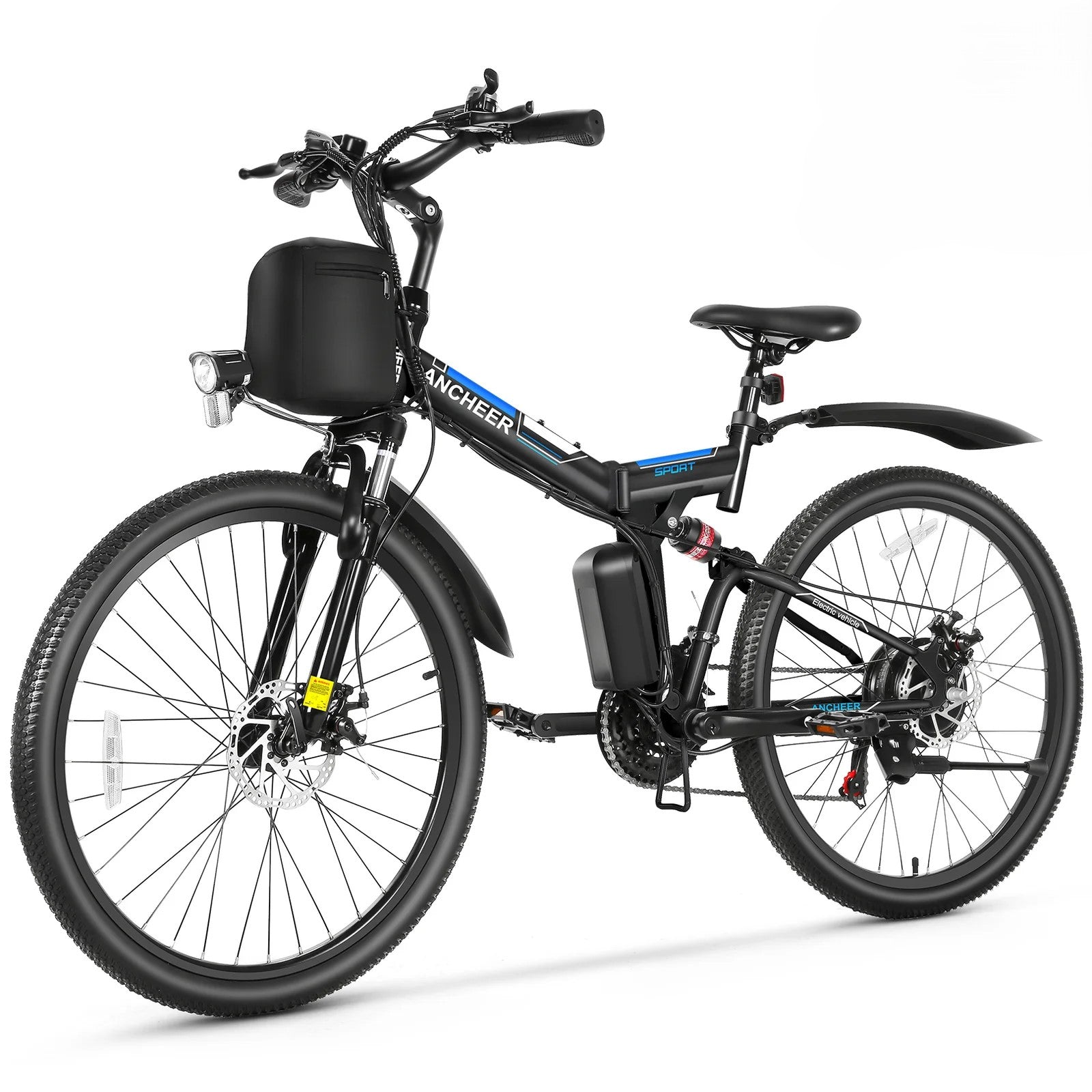 ANCHEER Folding Mountain Electric Bike for Adults UL2849