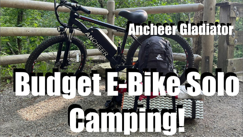 Budget E-Bike Solo Camping! Bikepacking with Ancheer Gladiator