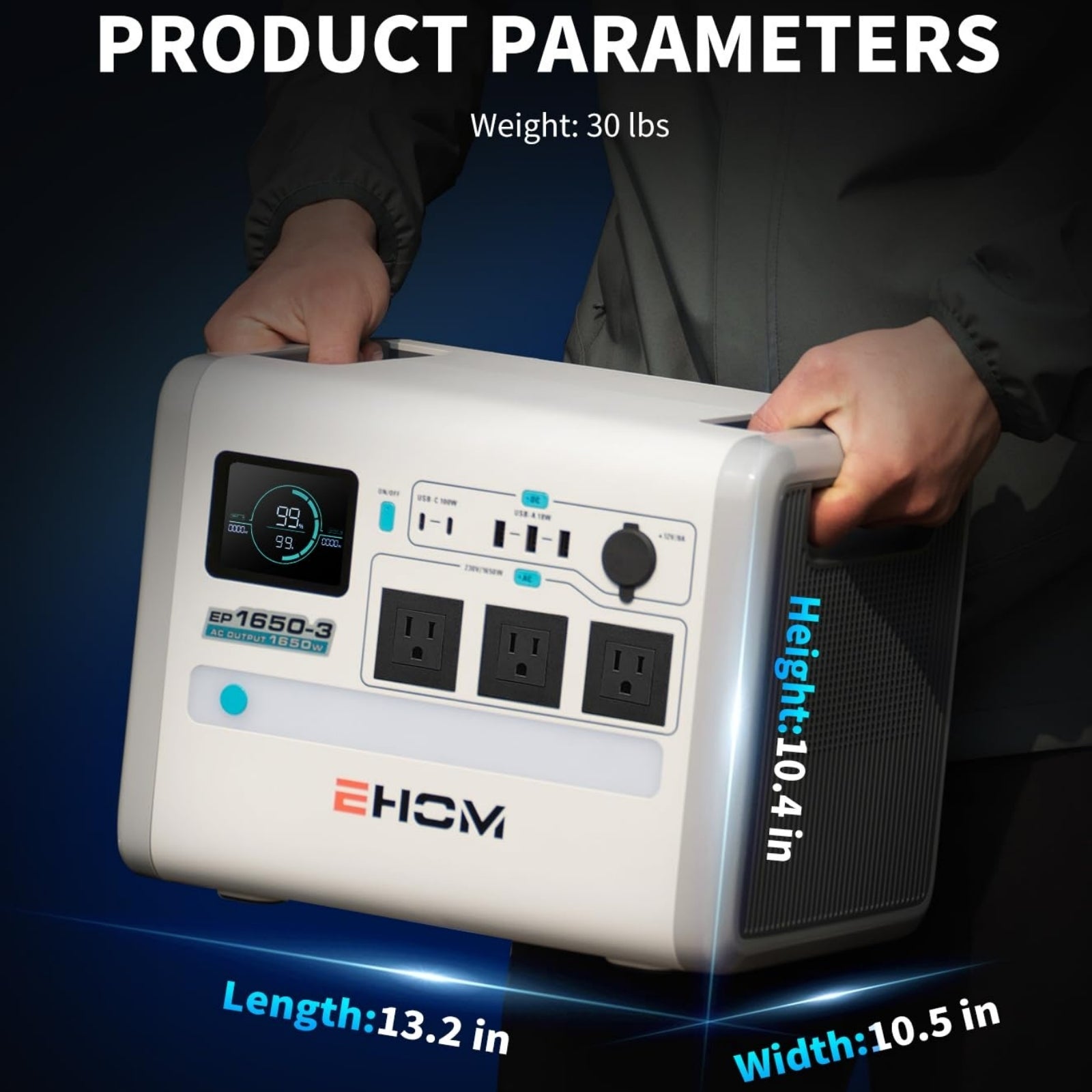 EHOM EP1650 Portable Power Station