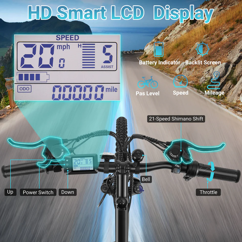 ANCHEER Gocio Electric Mountain Bike for Adults