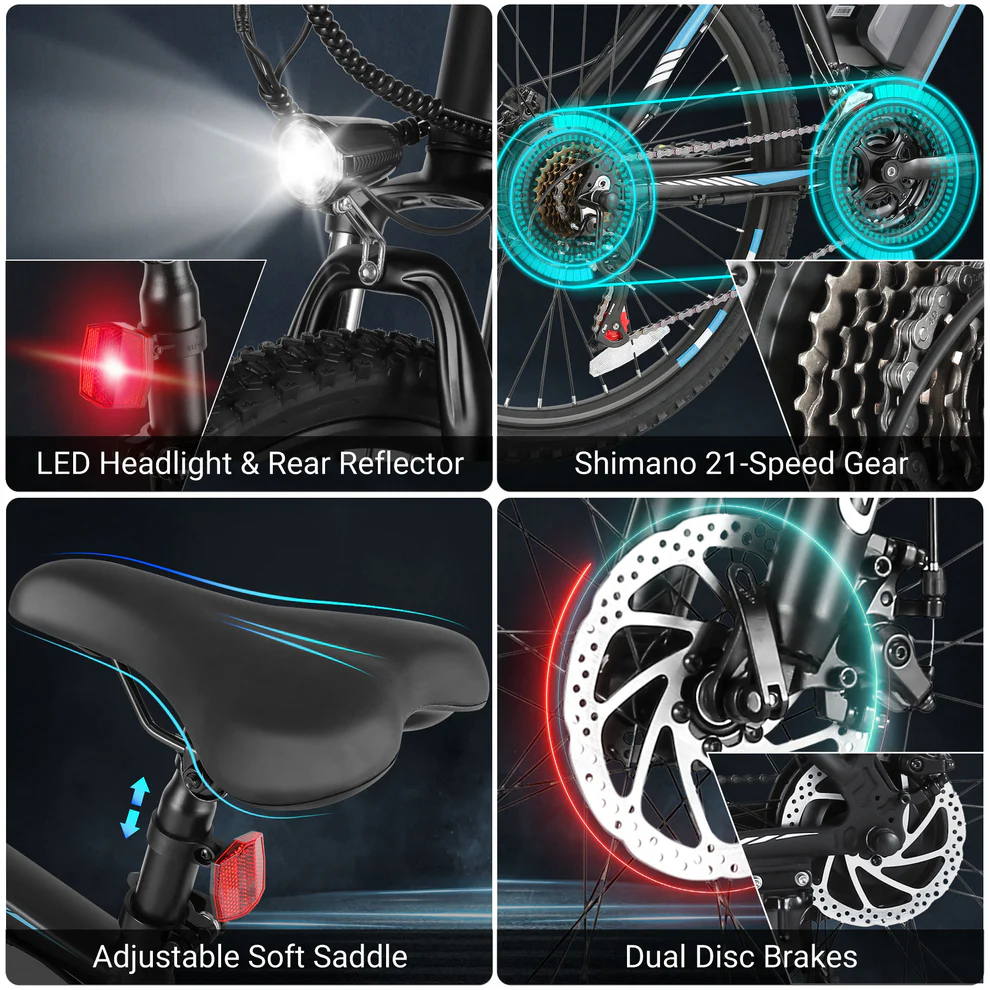 ANCHEER Gocio Electric Mountain Bike for Adults