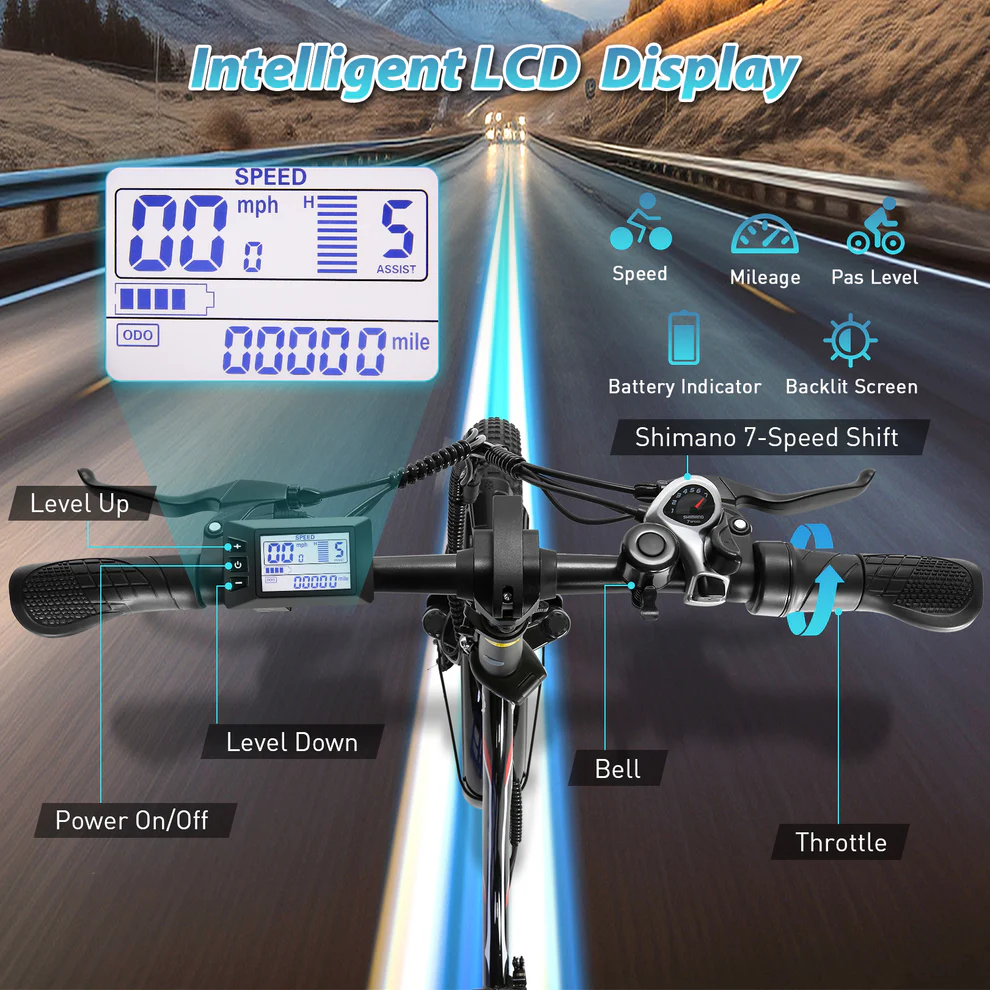 ANCHEER Gocio Fat Tire Electric City Cruiser Folding Bike for Adults