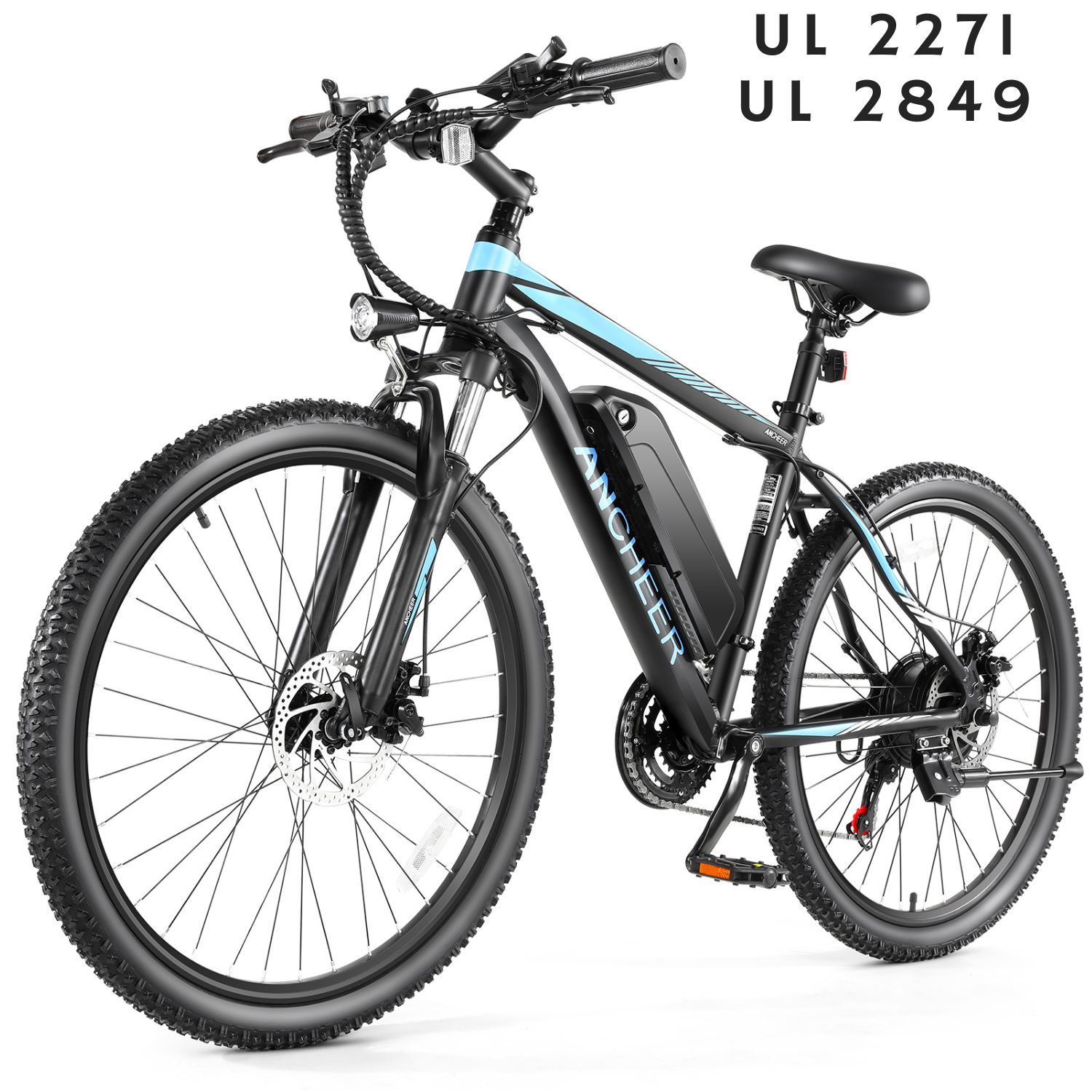 ANCHEER Sunshine 500W Electric Mountain Bike 26'' Commuter Ebike, 20MPH Adults Electric Bicycle with Removable 48V/374Wh Battery-AN5873