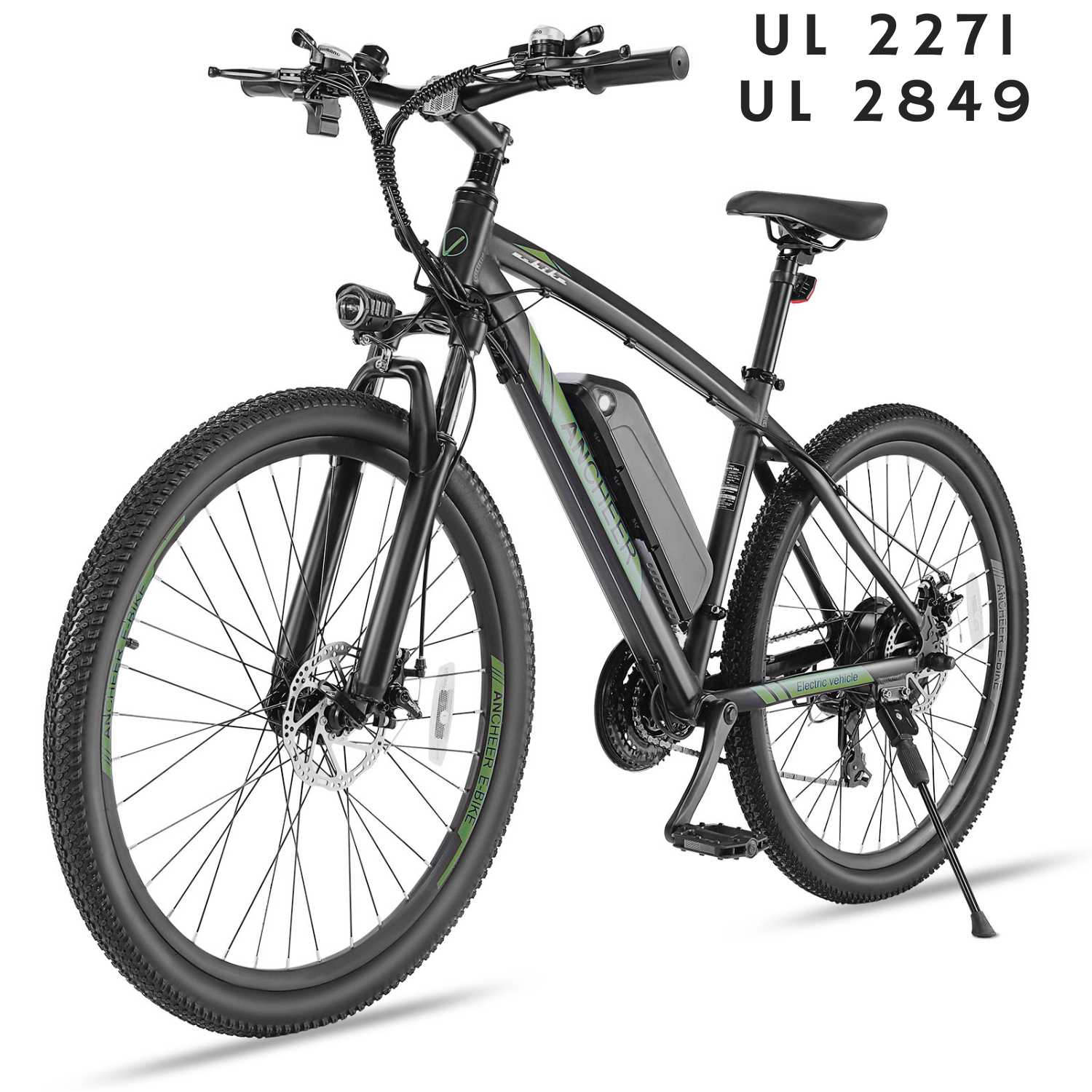 ANCHEER Hummer 500W Electric Bike for Adults 27.5'' Electric Mountain Bike, 3 Hours Fast Charge, 55 Miles with 48V 10.4AH Removable Battery-AN5874