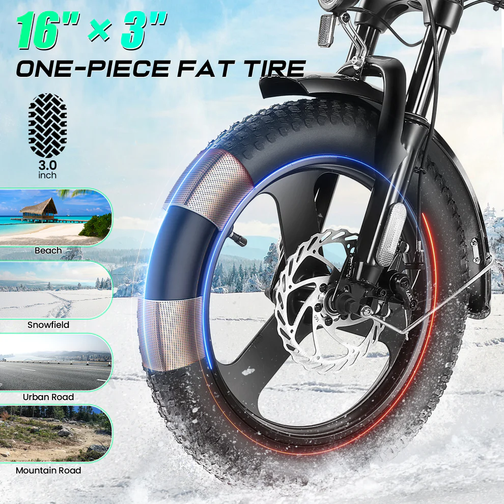 ANCHEER Gocio Fat Tire Foldable Electric Bike
