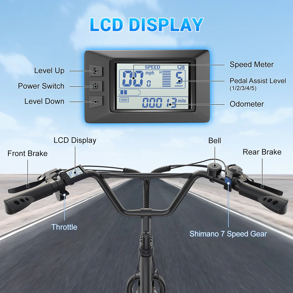 ANCHEER Gocio Cargo Motorized Electric Tricycle for Adults
