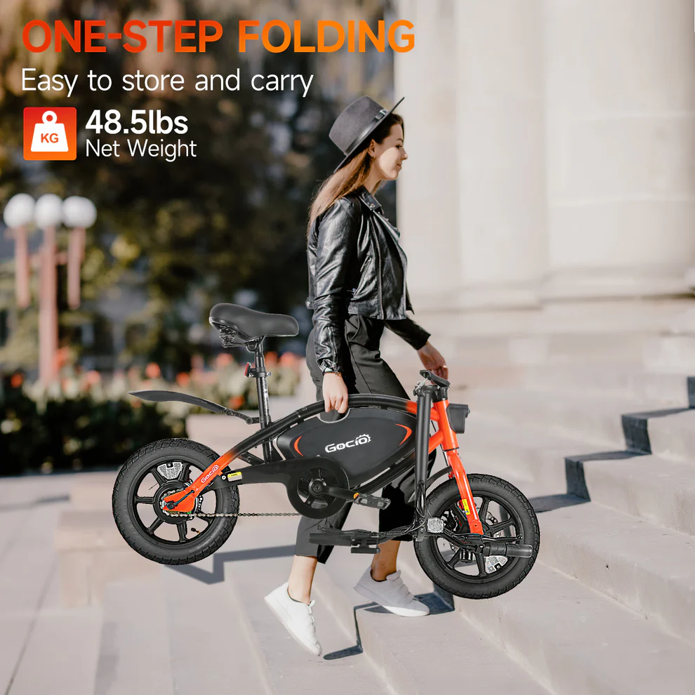 ANCHEER Gocio Foldable Electric City Commuter Cruiser Bike