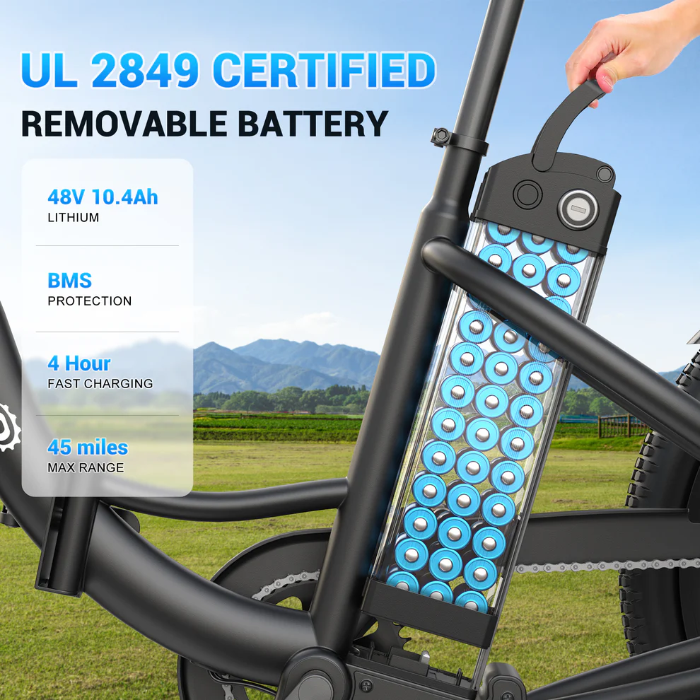 ANCHEER Gocio Cargo Motorized Electric Tricycle for Adults