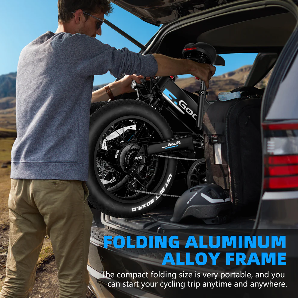 ANCHEER Gocio Fat Tire Foldable Electric Mountain Bikes for Adult