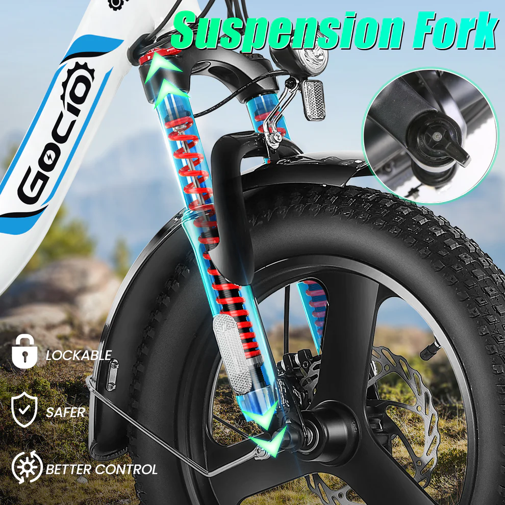 ANCHEER Gocio Fat Tire Foldable Electric Bike