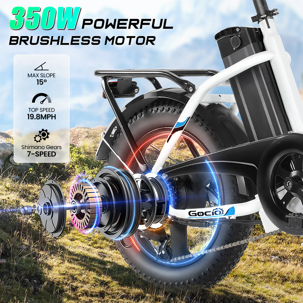 ANCHEER Gocio Fat Tire Foldable Electric Bike