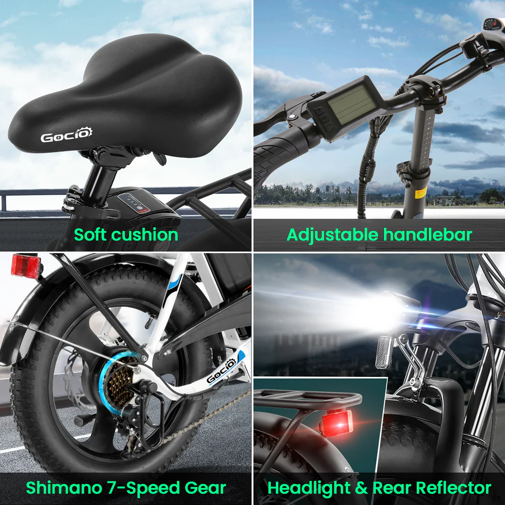 ANCHEER Gocio Fat Tire Foldable Electric Bike