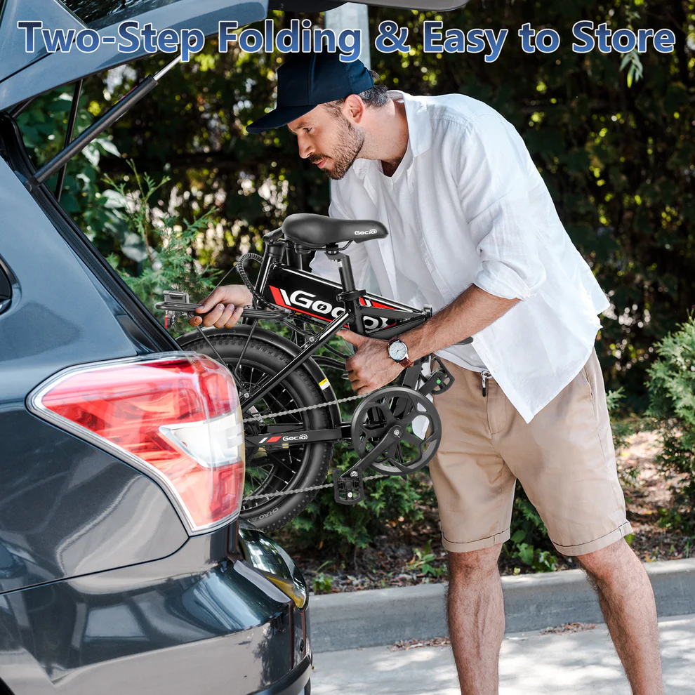 ANCHEER Gocio Foldable Fat Tire Electric Bike for Adults