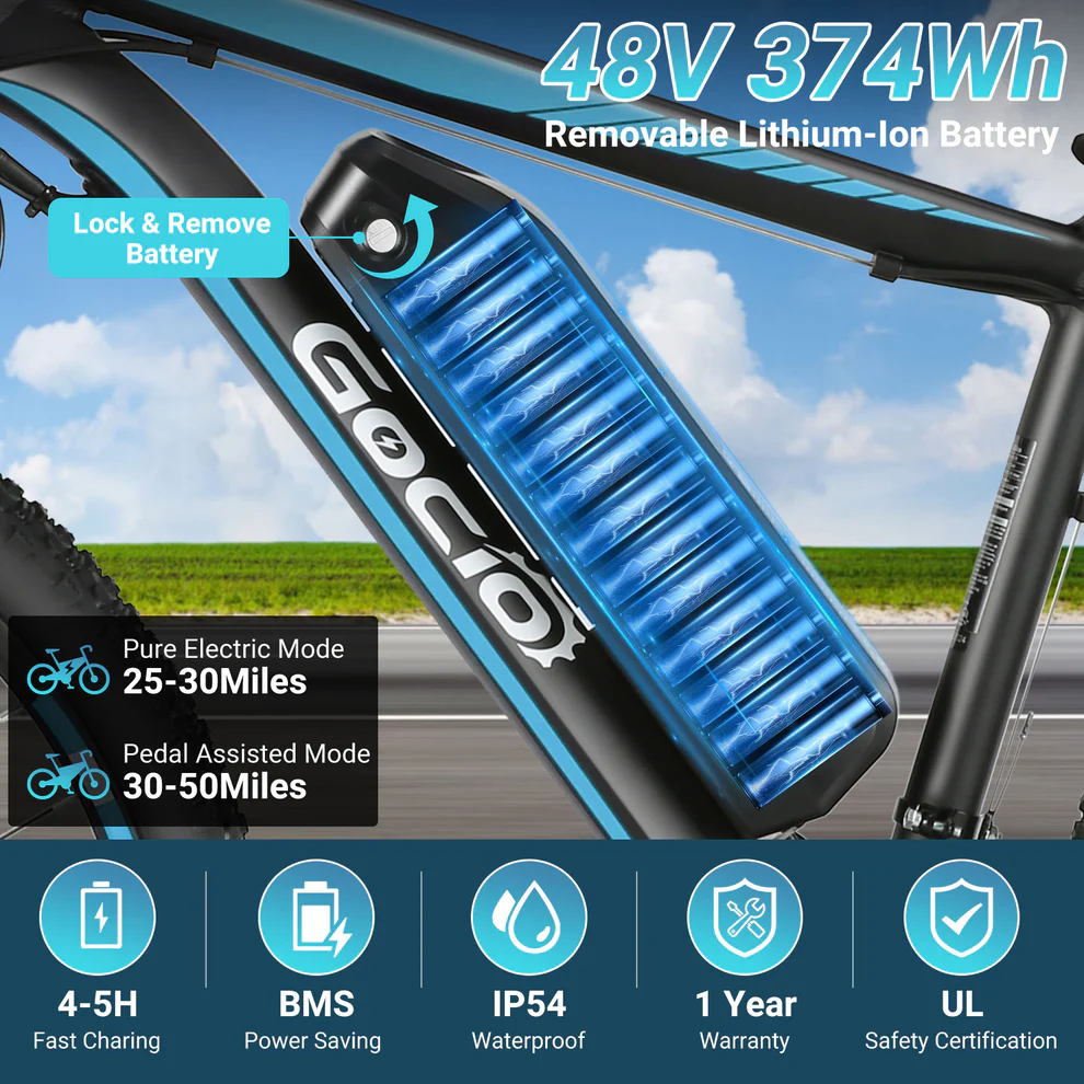 ANCHEER Gocio Electric Mountain Bike for Adults