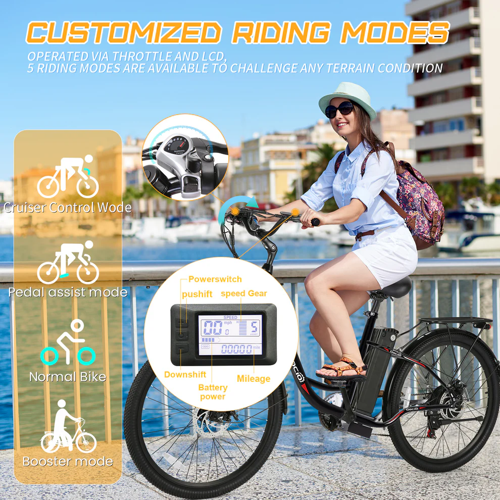 ANCHEER Gocio Electric City Hybrid Ebike for Adults