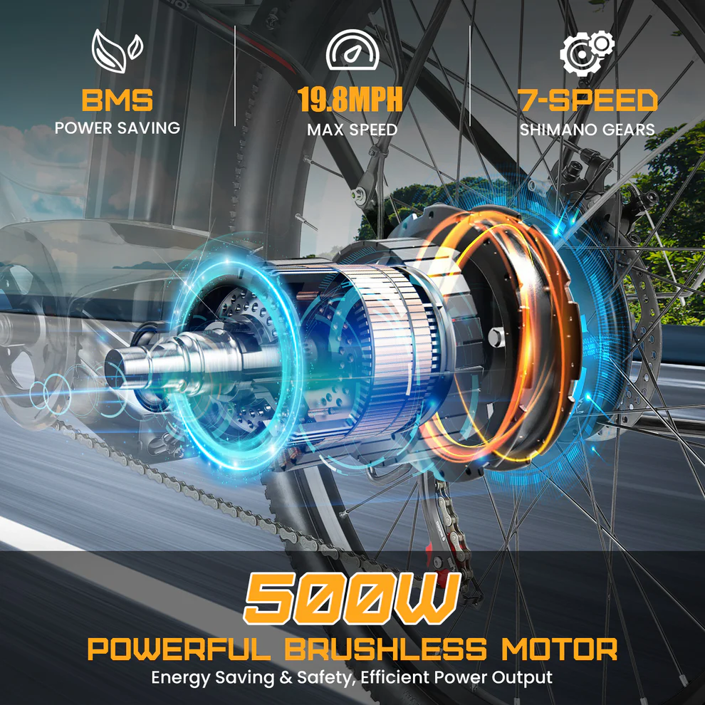 ANCHEER Gocio Electric City Hybrid Ebike for Adults