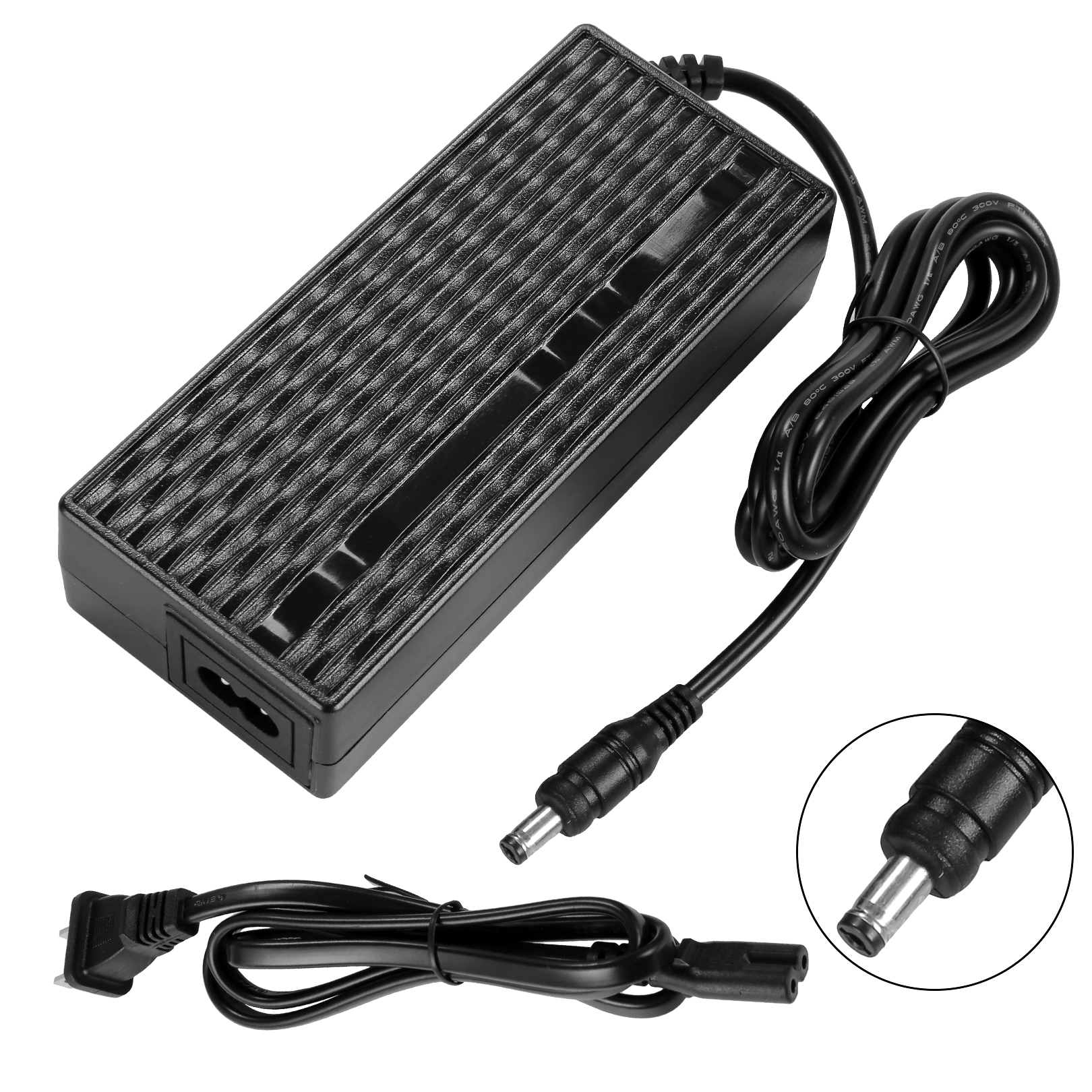 ANCHEER AN5931 charger 54.6V1.5A, AC line, AC100~240V, black to 1.5A