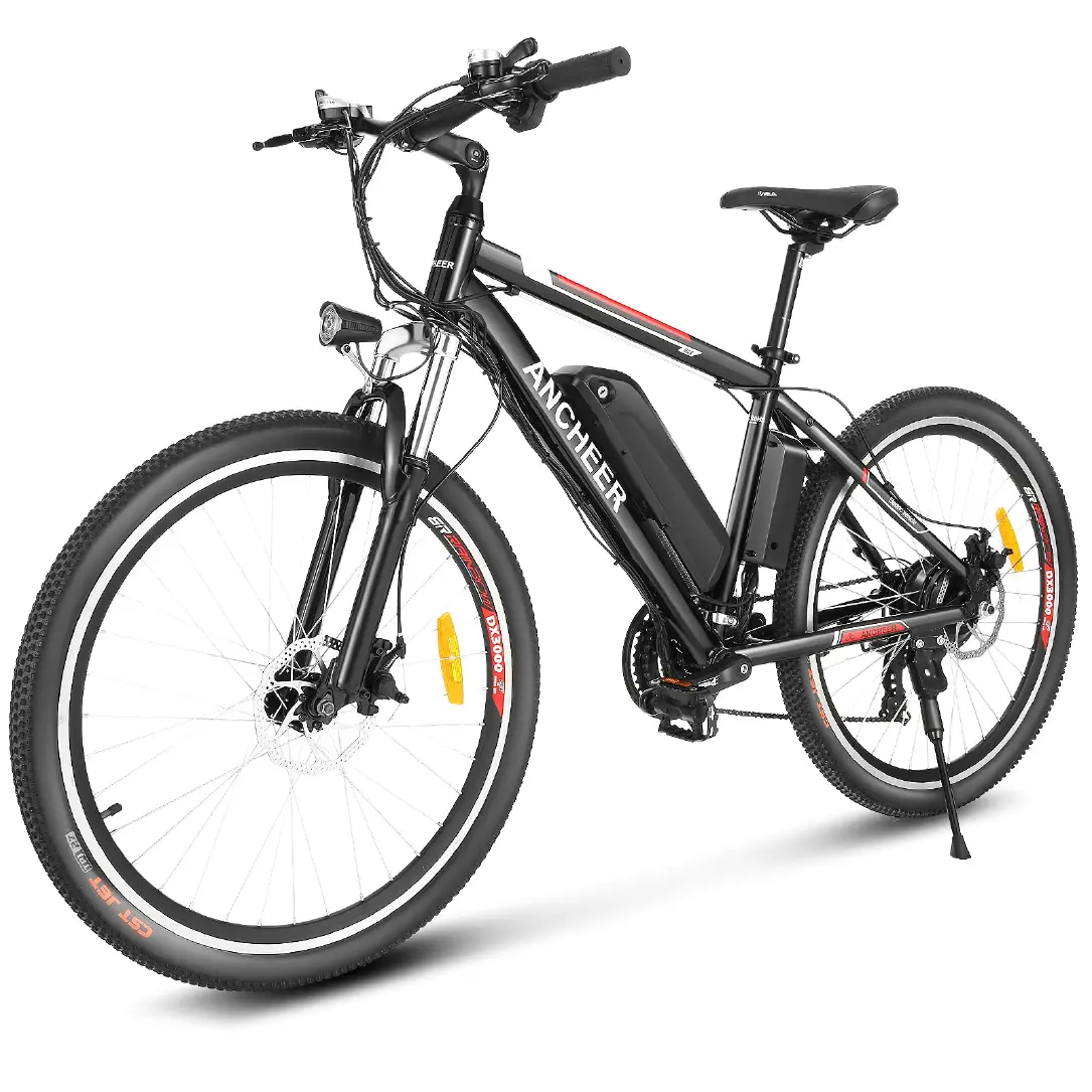 ANCHEER 26 inch Electric Bike for Adults, Commuting Ebike with 36V 10.4Ah Battery, 250W Motor Electric Mountain Bike, and Professional 21 Speed Gears-AN1907