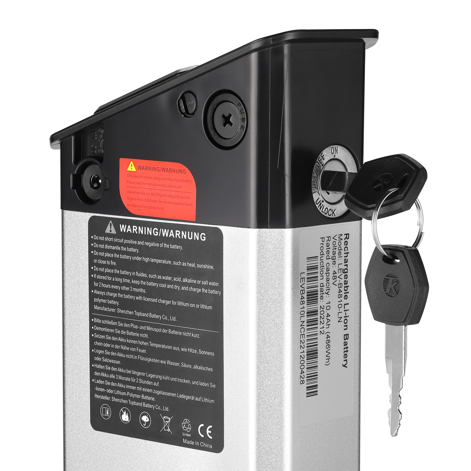 SPEEDRID Battery 48V10.4Ah, ALX-009 Battery Box, Maximum Charging Current 5A, Maximum Continuous Discharge Current 20A,For Model Chaser