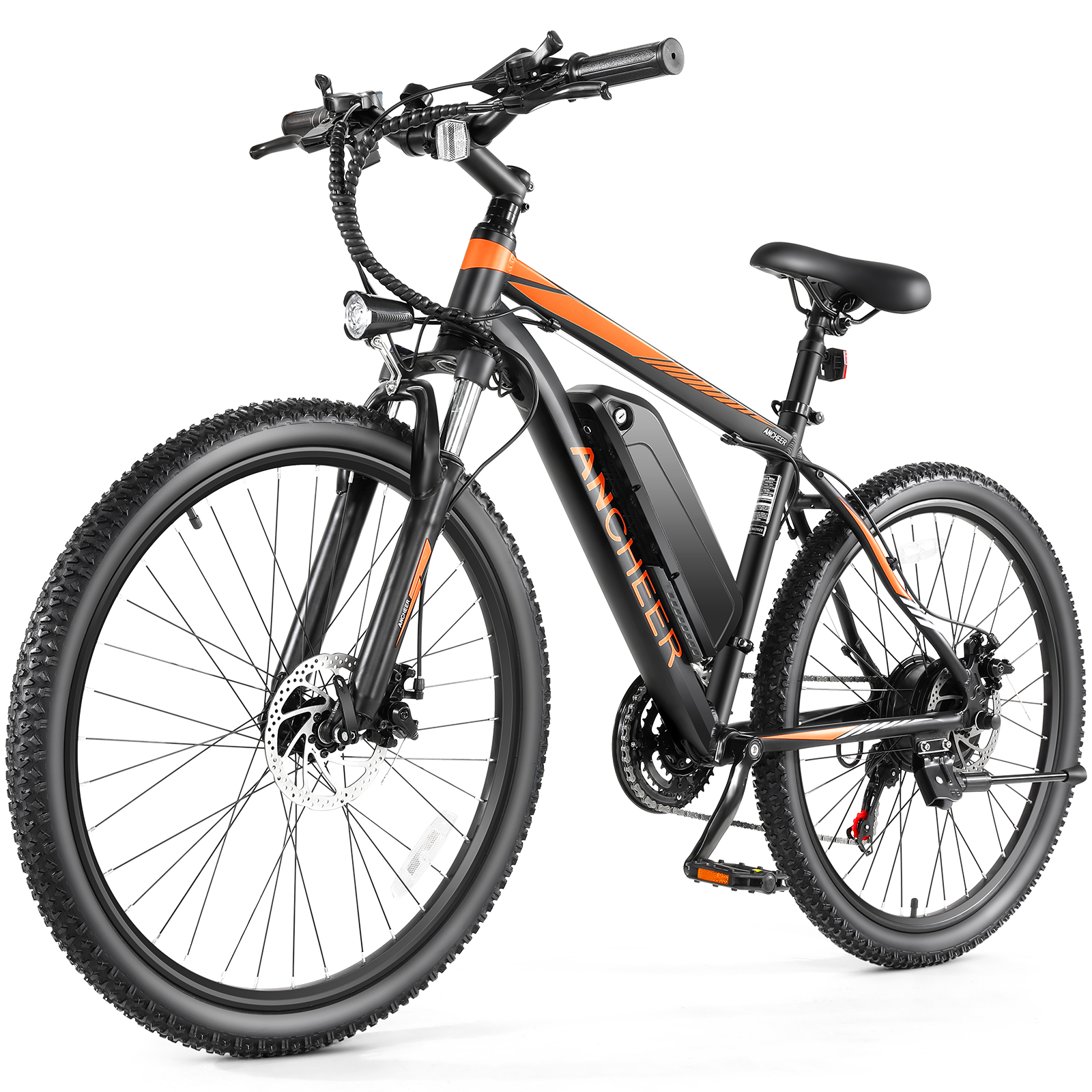 ANCHEER Sunshine 500W Electric Mountain Bike 26'' Commuter Ebike, 20MPH Adults Electric Bicycle with Removable 48V/374Wh Battery-AN5873