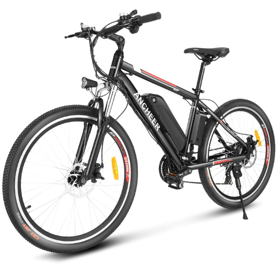 ANCHEER 26 inch Electric Bike for Adults, Commuting Ebike with 36V 10.4Ah Battery, 250W Motor Electric Mountain Bike, and Professional 21 Speed Gears-AN1907