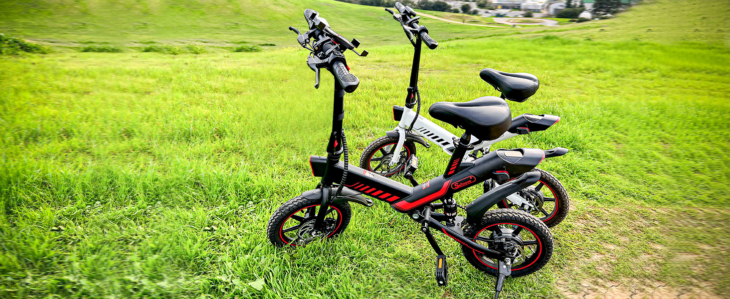 ANCHEER Folding Electric Bicycle E-Bike Scooter 350W Powerful Motor Waterproof Ebike With 12 Mile Range, APP Speed Setting