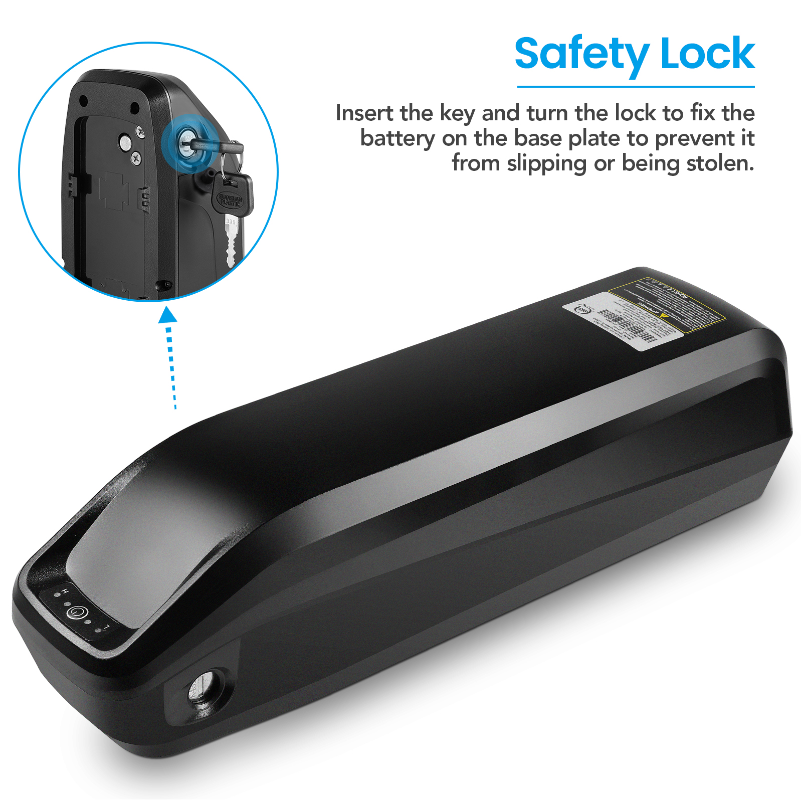 ANCHEER Capacity Upgrade Hailong Battery Box, 48V 12.8AH, For Model Gladiator, Sunshine, Hummer, Racer