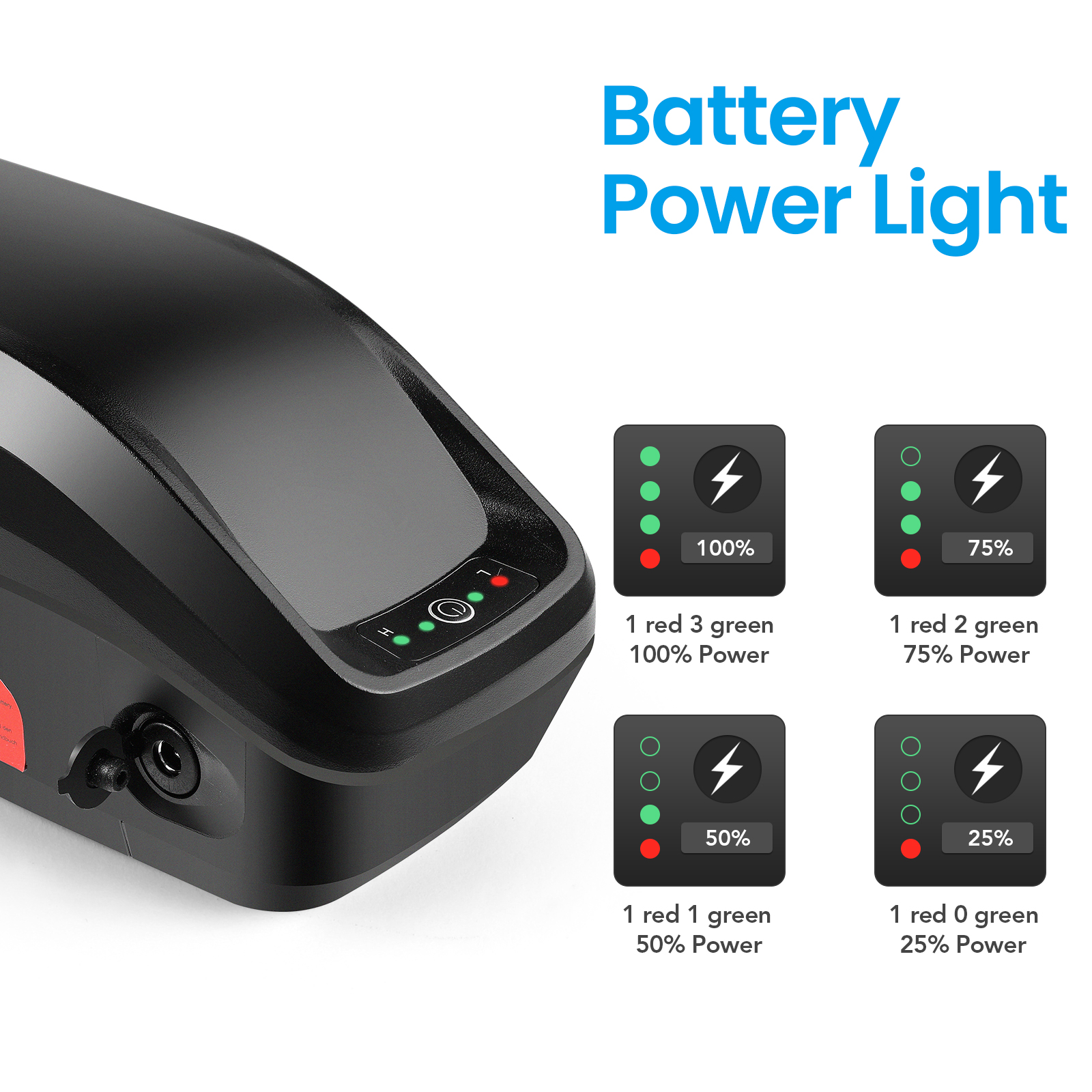 ANCHEER Capacity Upgrade Hailong Battery Box, 48V 12.8AH, For Model Gladiator, Sunshine, Hummer, Racer