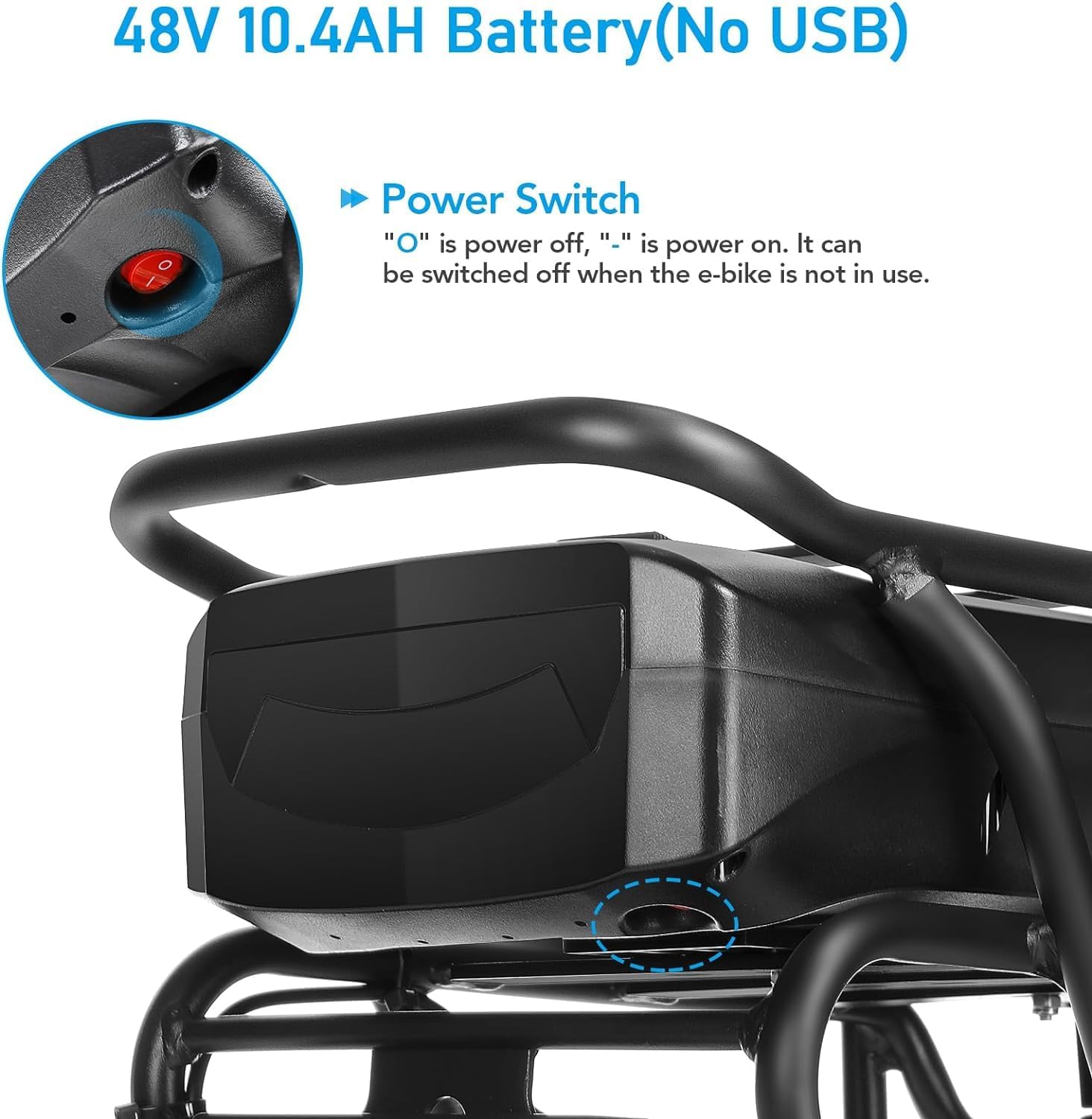 ANCHEER Swan Electric Bike for Adults with 48V 500Wh Removable Battery, 3.5H Fast Charge, UP to 45 Miles, 26
