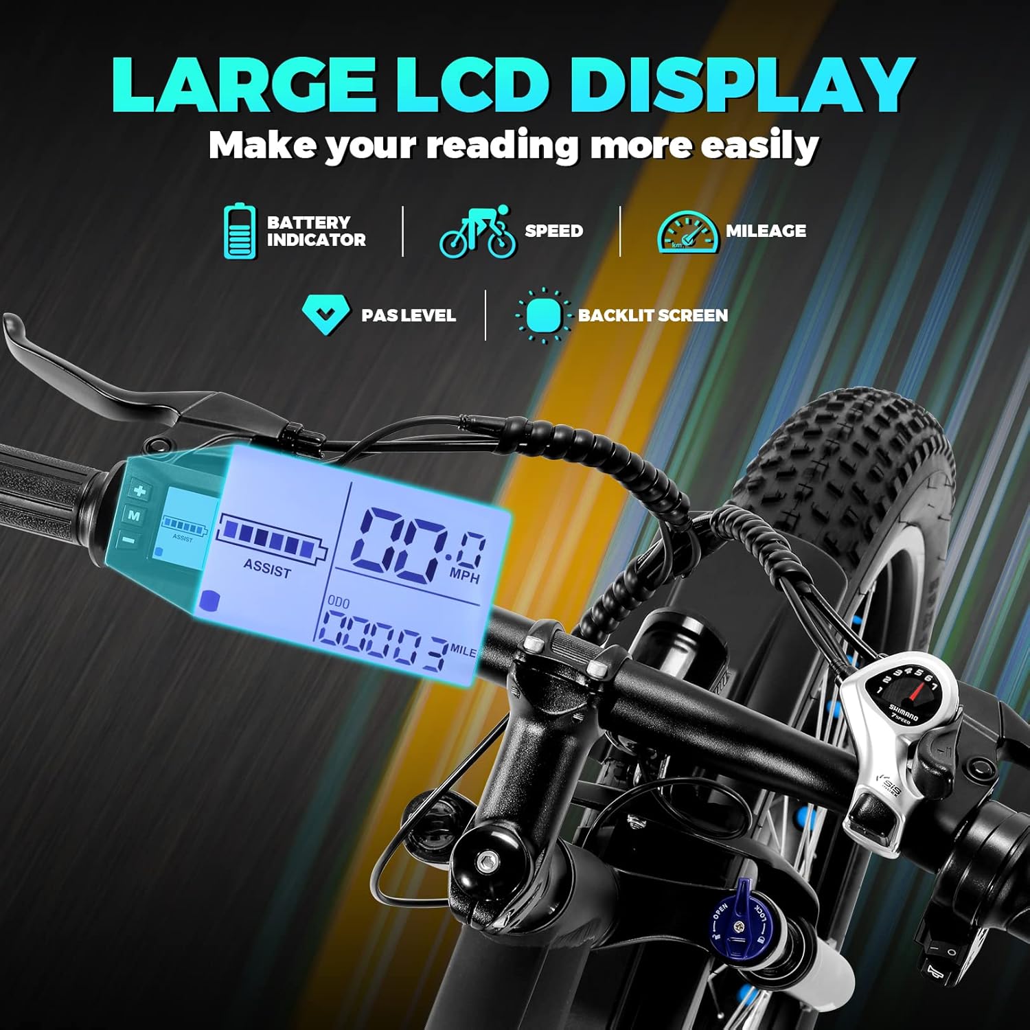 ANCHEER Electric Bike Meter For Racer