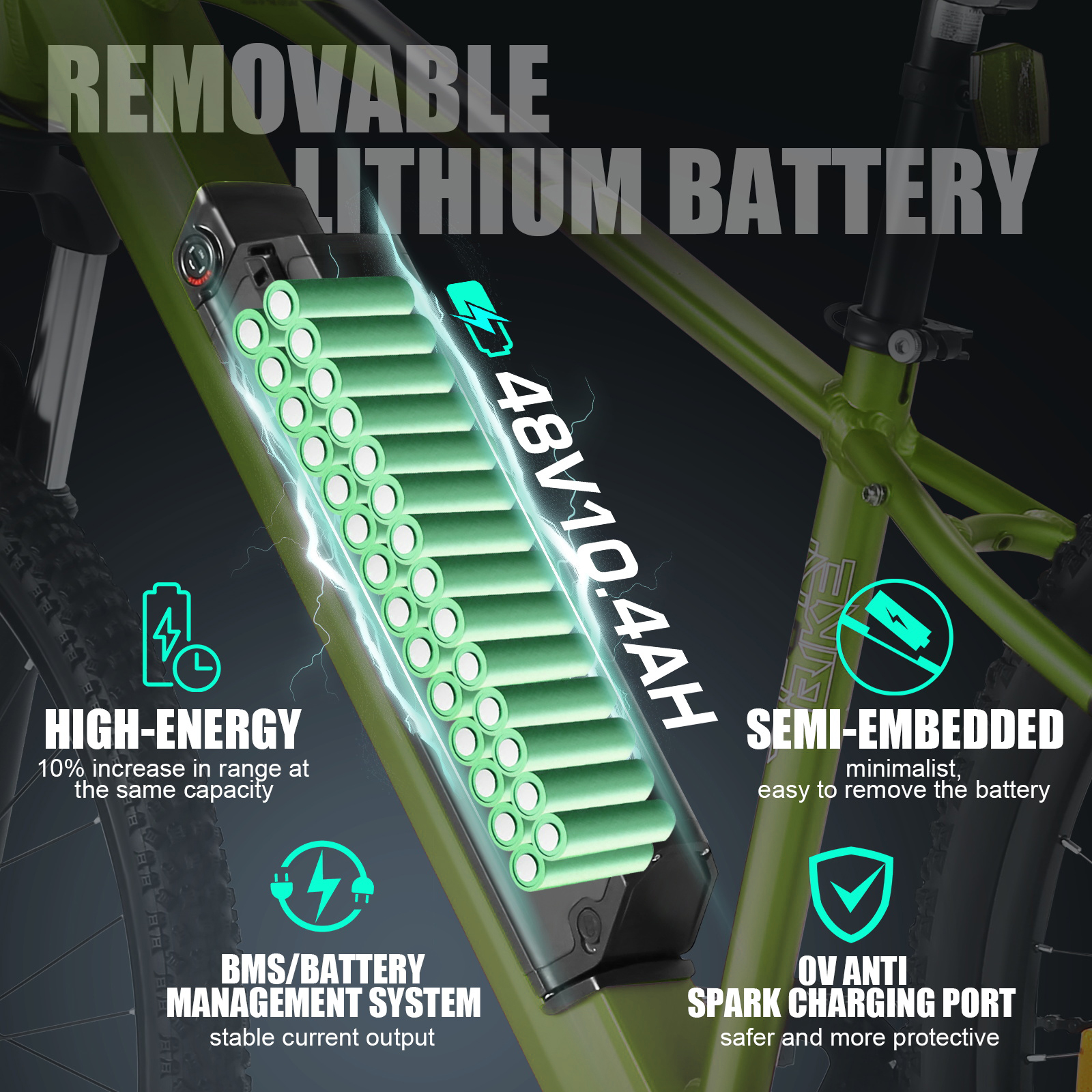 ANCHEER Battery Box, 48V10.4AH, For Model AN5799