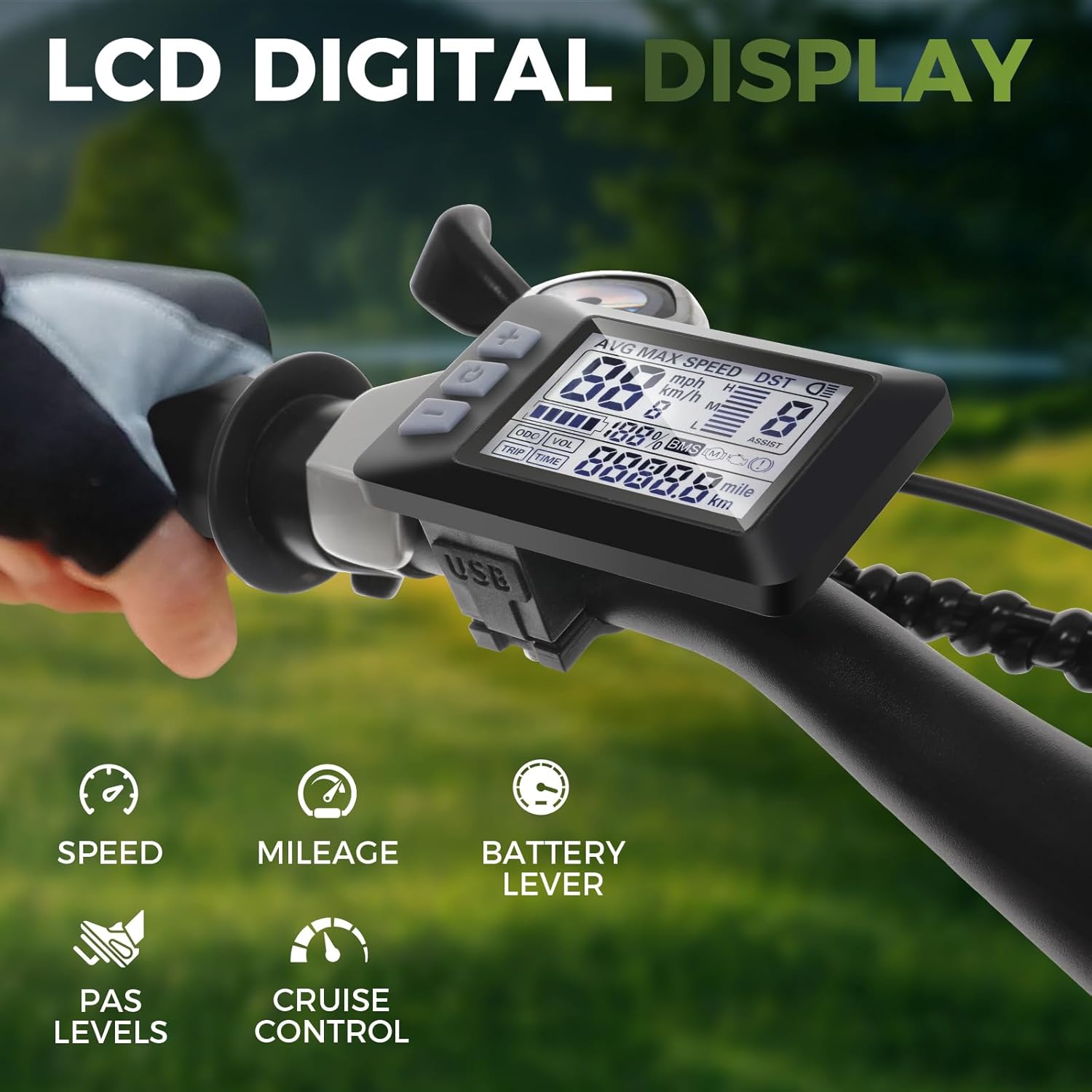 Ancheer Electric Bike Display Meter for Hummer