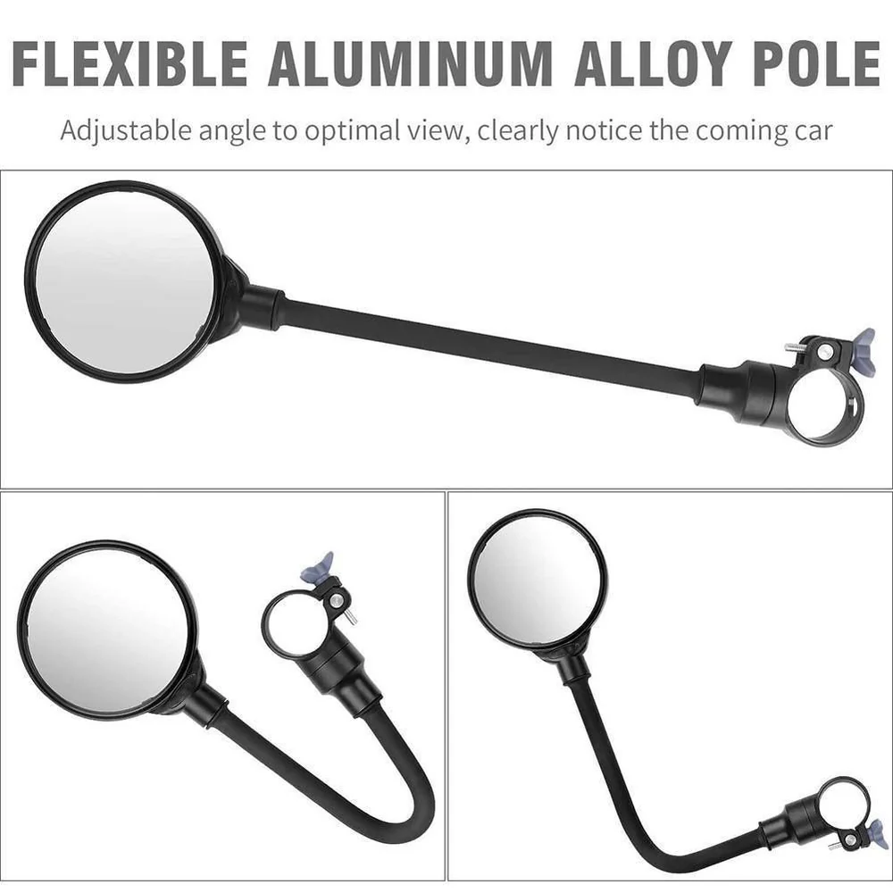 ANCHEER Electric Bike Mirror 360° Adjustable Handlebar Mirrors