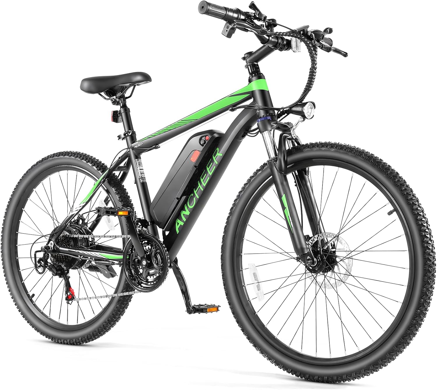 ANCHEER Sunshine 500W Electric Mountain Bike 26'' Commuter Ebike, 20MPH Adults Electric Bicycle with Removable 48V/374Wh Battery-AN5873