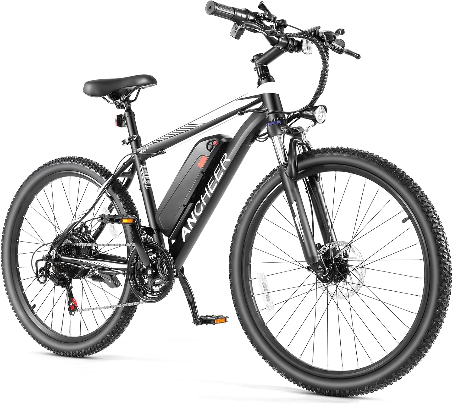 ANCHEER Sunshine 500W Electric Mountain Bike 26'' Commuter Ebike, 20MPH Adults Electric Bicycle with Removable 48V/374Wh Battery-AN5873