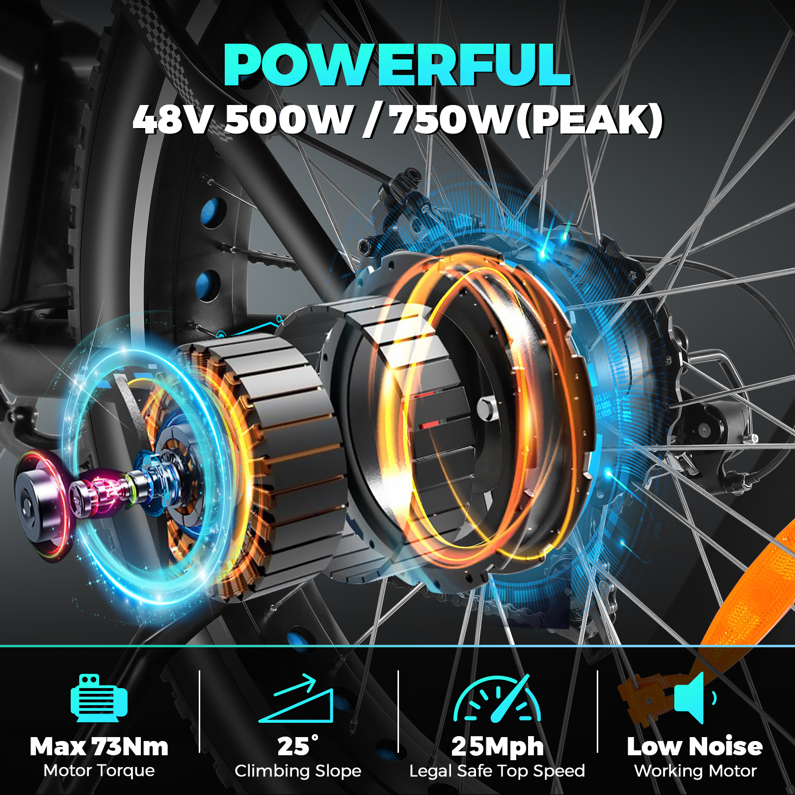 ANCHEER Rear wheel set for AMA005875